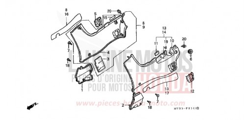 SIDE COVER ST1100P de 1993